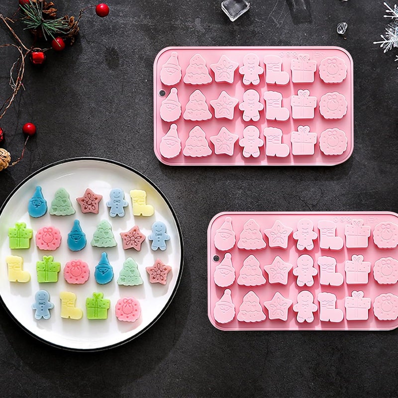 Fchil Christmas Silicone Chocolate Molds Set - Image 5